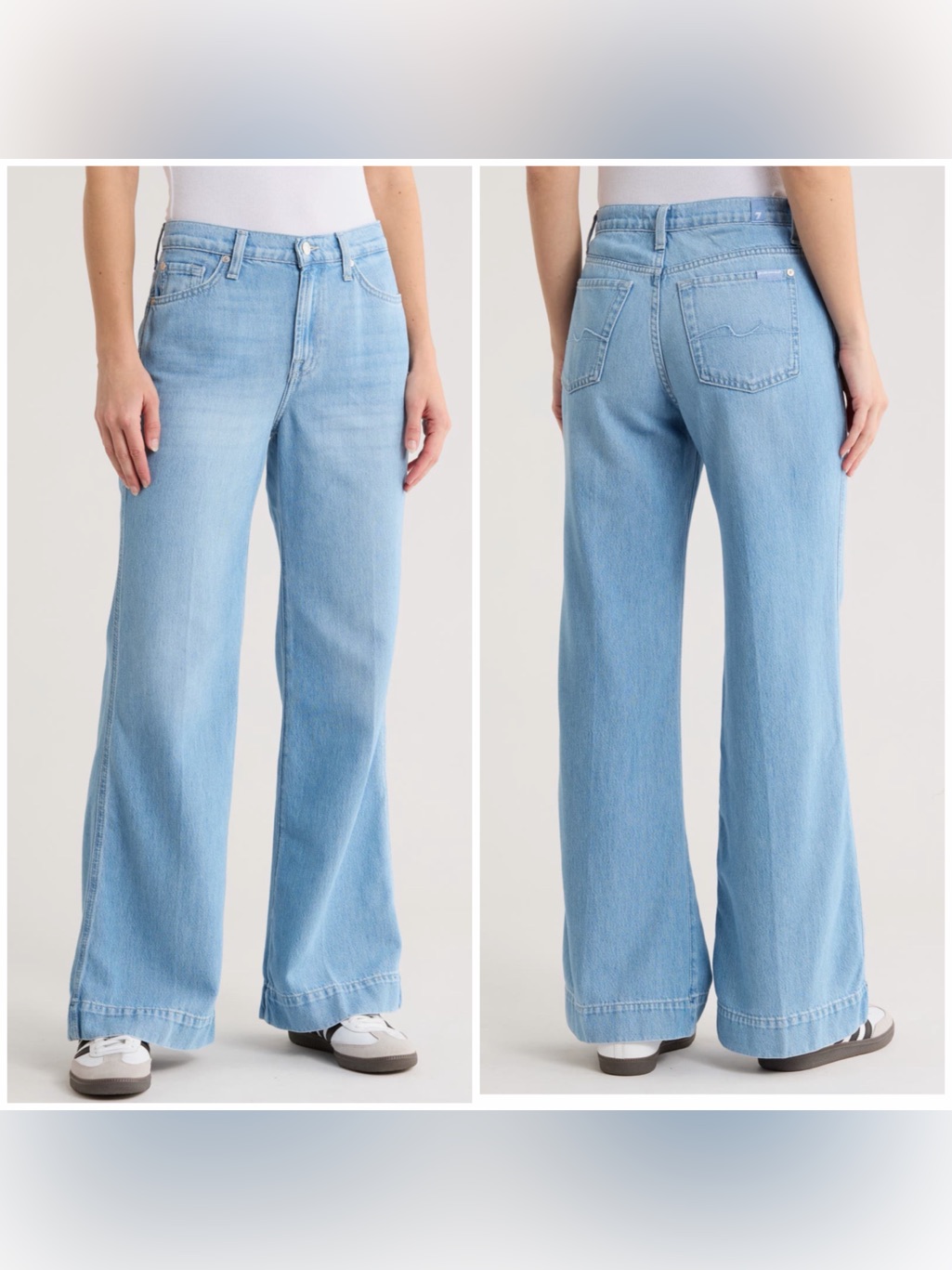 7 For All Mankind Modern Dojo Tailorless Jeans In Annandale Light Wash Sz 30 Nwt